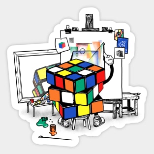 rubik's cubism Sticker